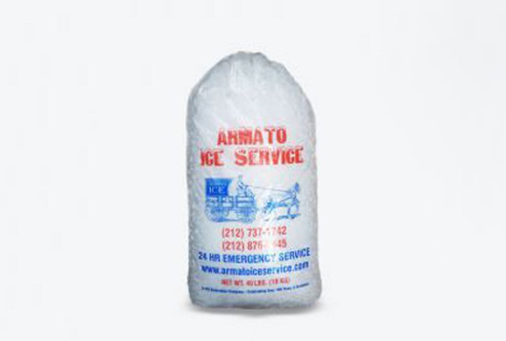 Bag of ice cubes